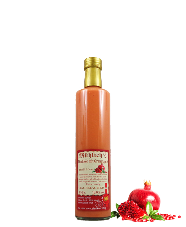 Eierlikör mit Granatapfel 0.5 Liter Eierlikör mit Granatapfel