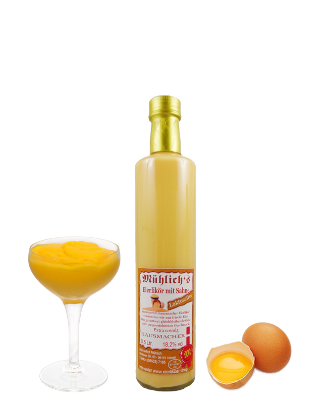 Eierlikör mit laktosefreie Sahne 0.5 Liter Eierlikör mit laktosefreie Sahne
