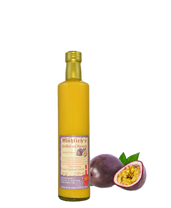 Eierlikör mit Maracuja 0.5 Liter Eierlikör mit Maracuja