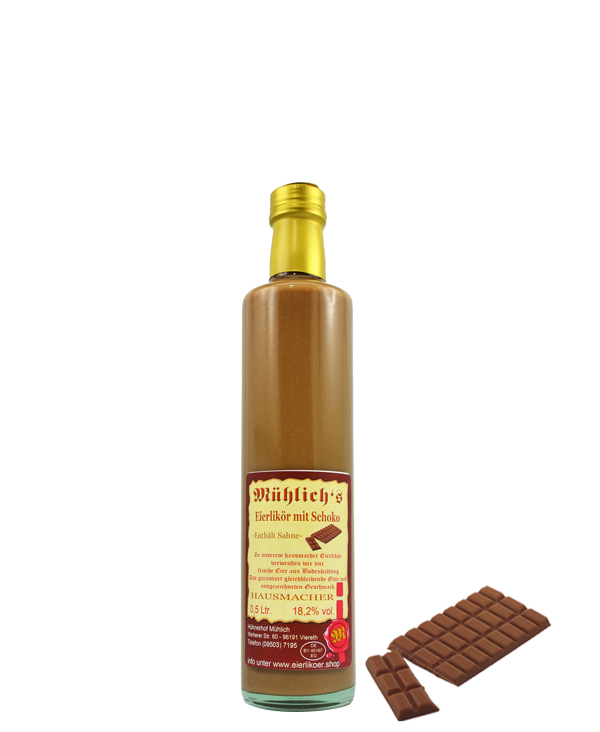 Eierlikör mit Schoko 0.5 Liter Eierlikör mit Schoko