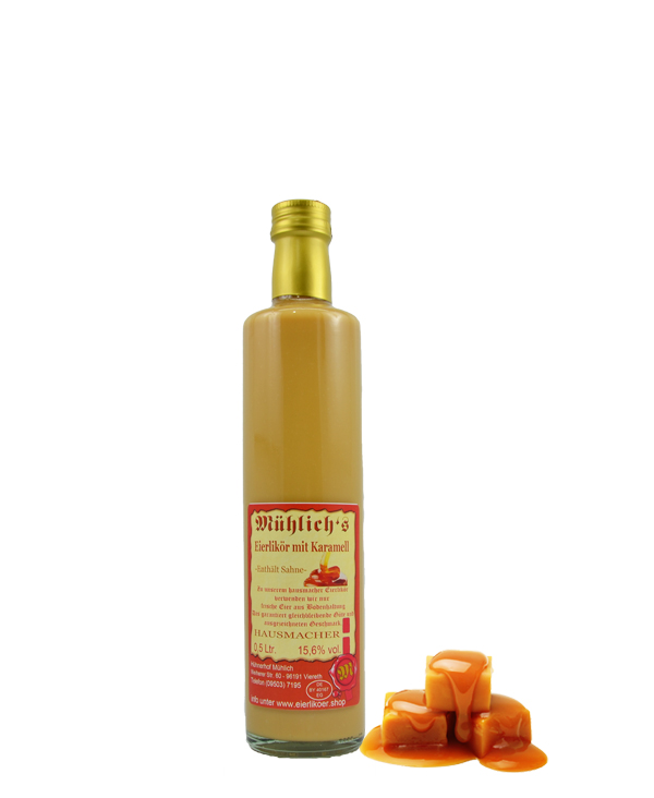 Eierlikör mit Karamell 0.5 Liter Eierlikör mit Karamell