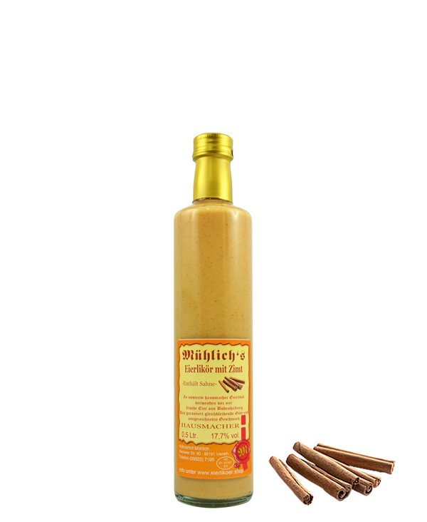 Eierlikör mit Zimt 0.5 Liter Eierlikör mit Zimt